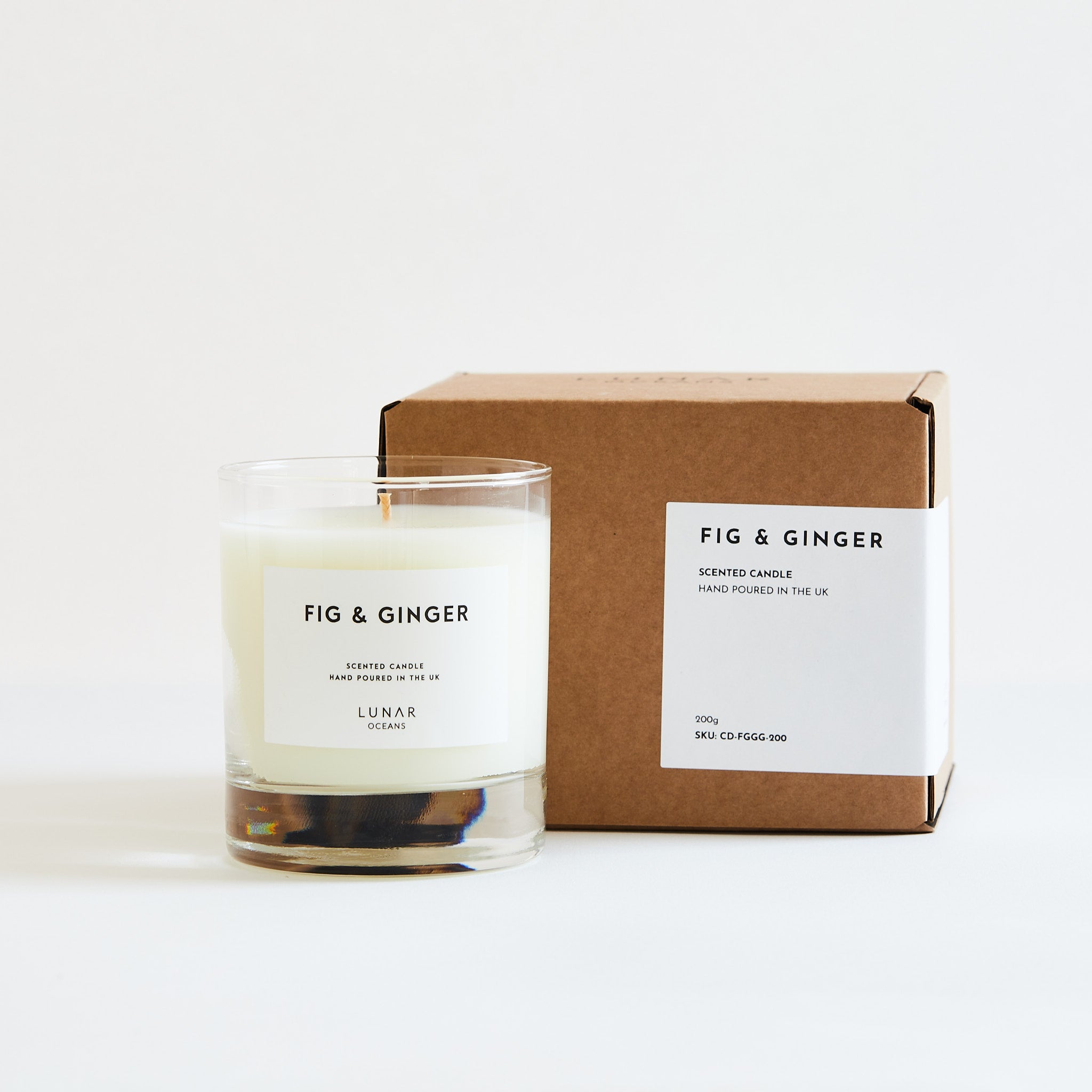 Lunar Oceans Fig Ginger Scented Candle