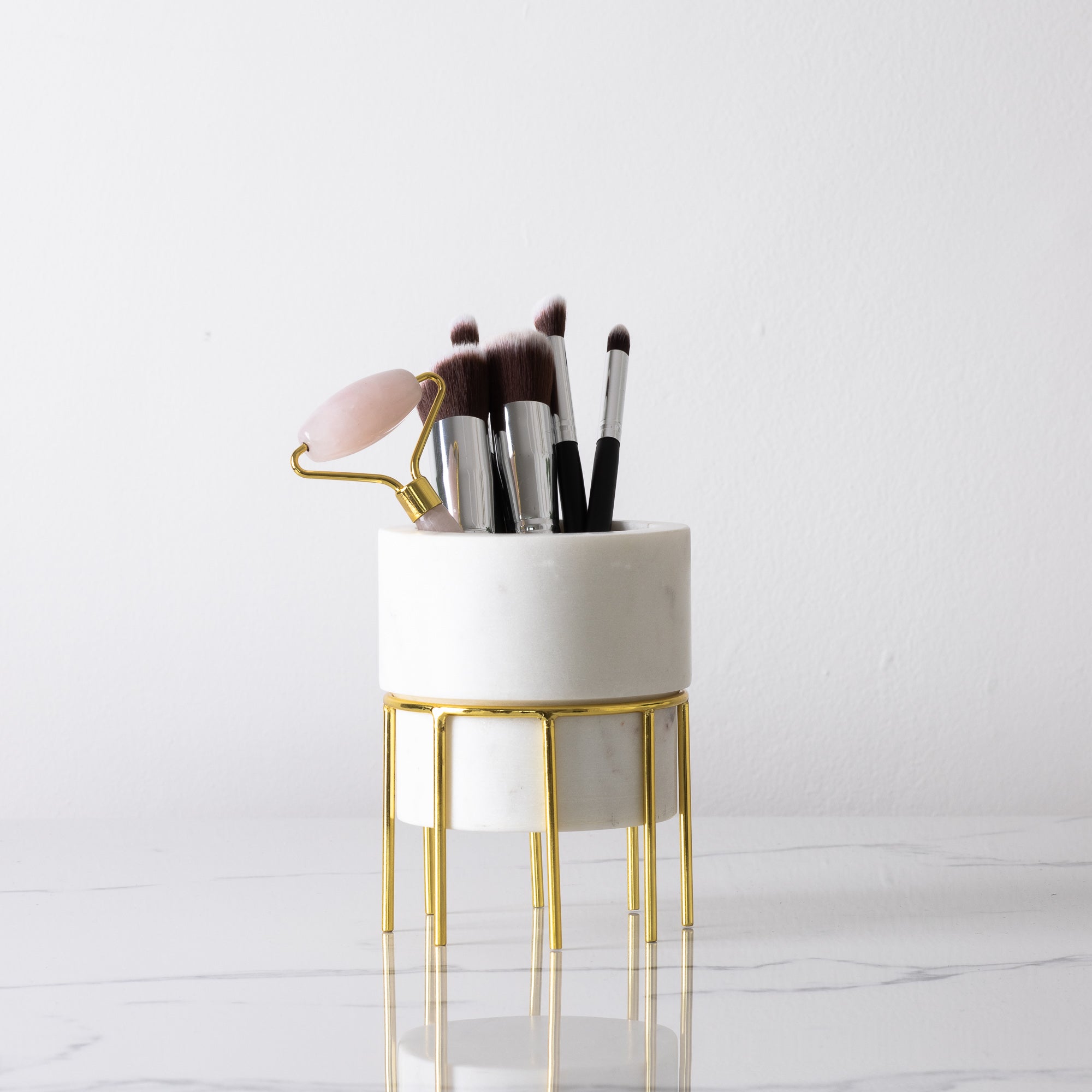 Marble Makeup Brush & Utensil Holder