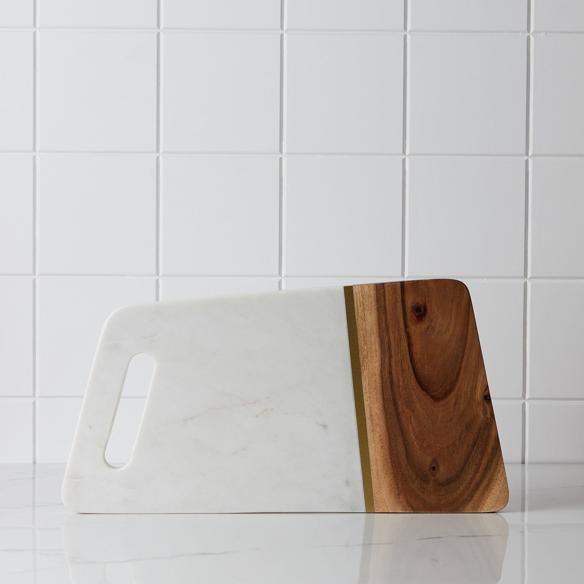 Marble Acacia Cheese Board