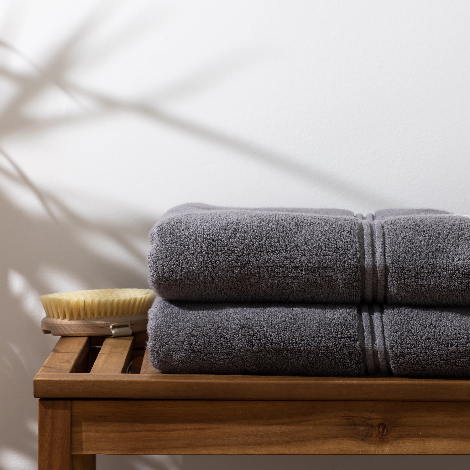 Grey Bath Towel by Lunar Oceans