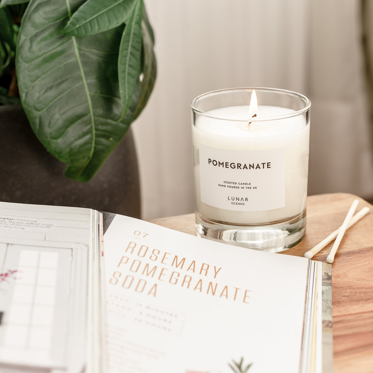 Pomegranate & Rosewood Scented Candle main image 1