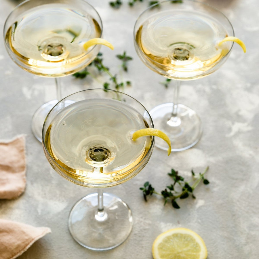 vintage champagne glasses