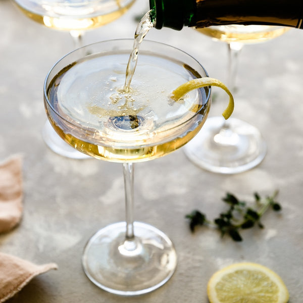 old fashioned champagne coupe glasses