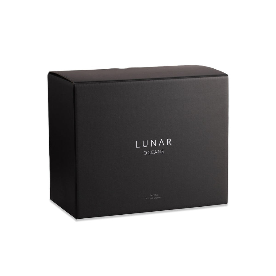 Gift Boxed Champagne Saucers by Lunar Oceans