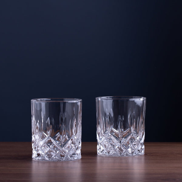 Crystal Whiskey Glasses, Set of 2