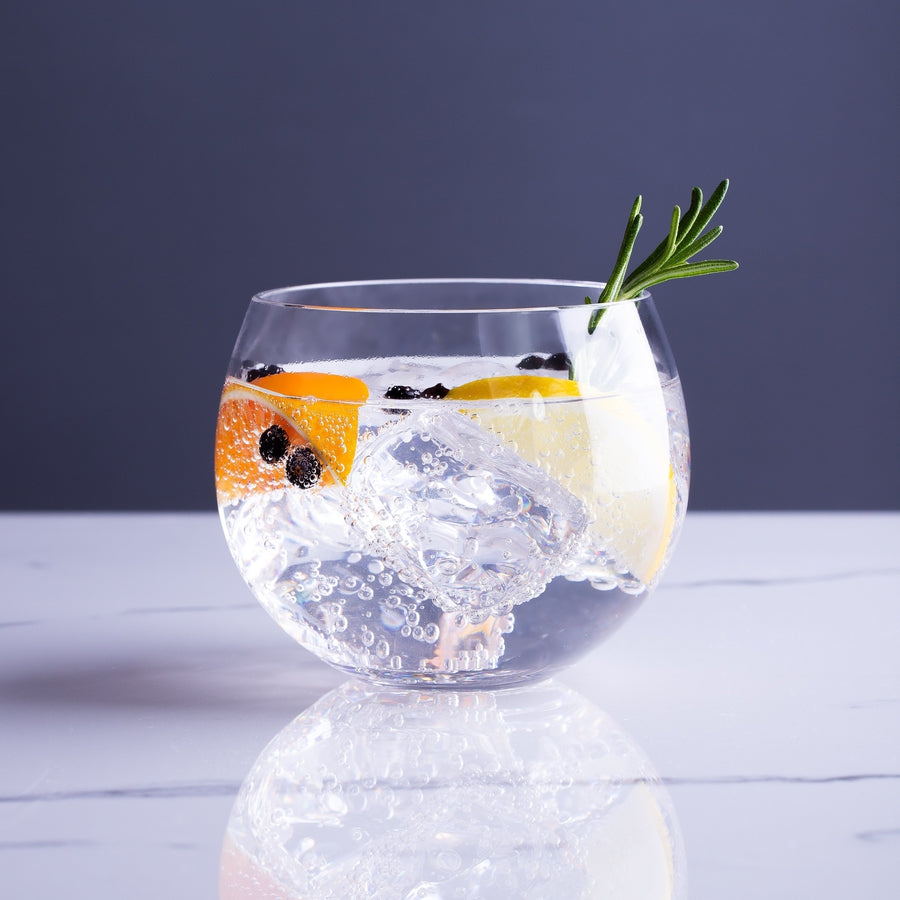 Stemless Gin Glasses, Round Tumblers