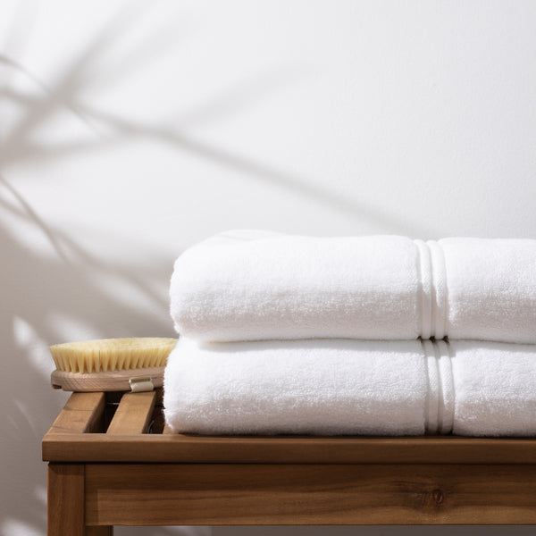 Luxury Bath Towel in White